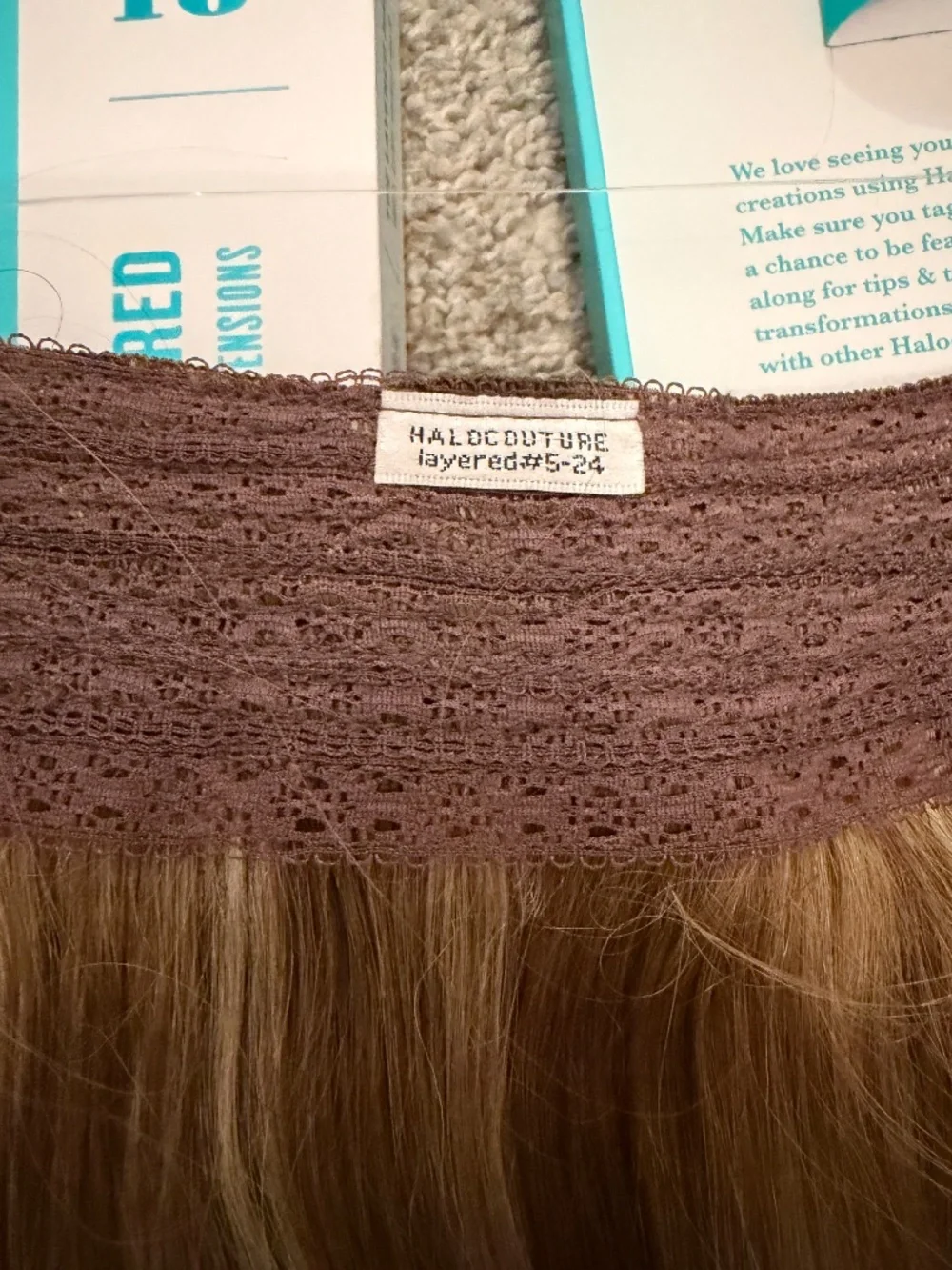Halo Couture, 18in. human hair extensions